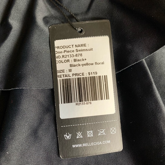 NWT🍀RELLECIGA Women’s High Waist Ruffled Flounce One Piece Swimwear - Picture 9 of 15